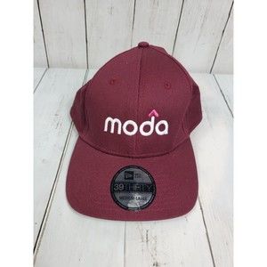 Moda Health New Era Snapback Baseball Hat Medium/Large Cap Burgundy Clean Oregon